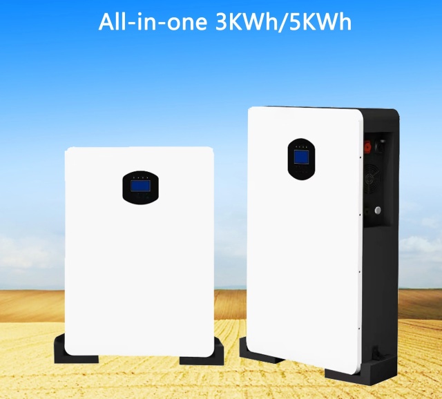 All in one wall mounted and floor mounted 3kwh 5kwh LiFePo4 battery with inverter