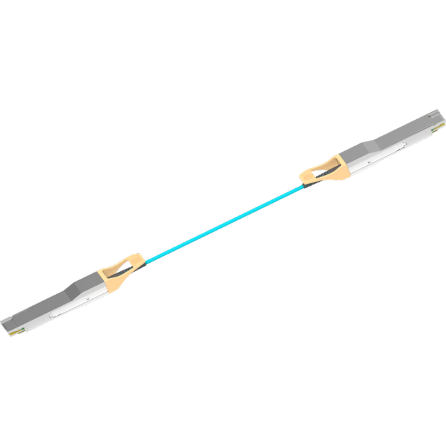 400G QSFP-DD Active Optical Cable (AOC) assemblies support both 400 Gigabit Ethernet and InfiniBand HDR data rates