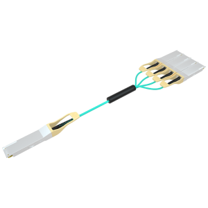 400G QSFP56-DD To 4x 100G QSFP56 AOC（1～100m) reach up to 70m (OM3) or 100m (OM4/OM5)