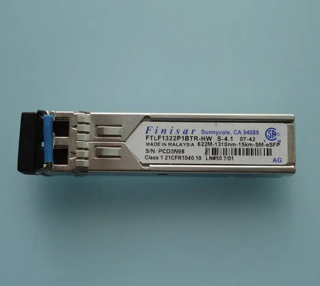 Finisar FTLF1322P1BTR SFP Transceiver Module, 622Mbps OC-12/STM-4, 1310nm, 15km