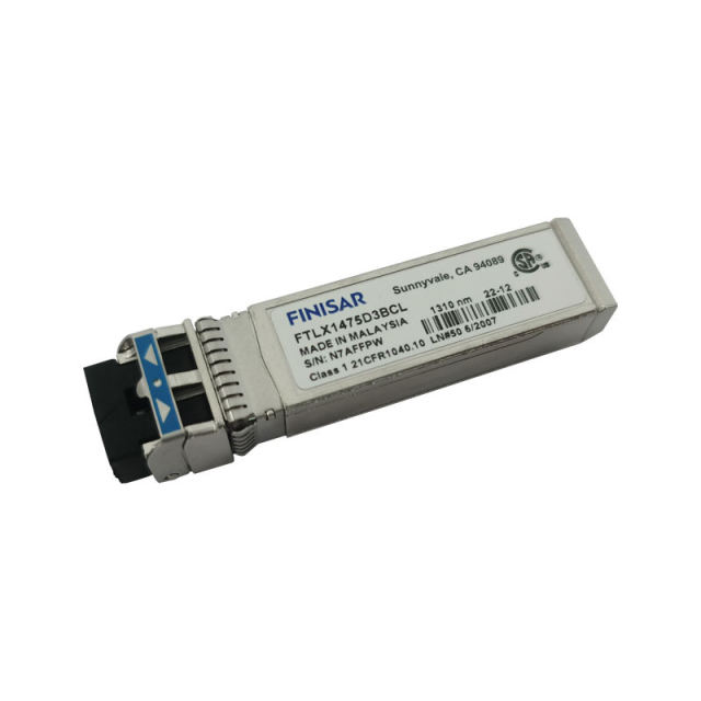 Finisar FTLX1475D3BCL Compatible 10Gb SFP+ SR Optical Transceiver, 10km, 1310nm, Single-Mode Fiber (SMF)