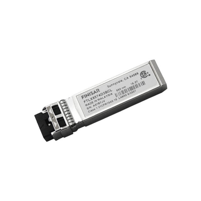 Finisar FTLX8574D3BCL SFP+ SR Transceiver 10GBASE-SR, 850nm VCSEL, 10Gbps Multi-mode Fiber Module
