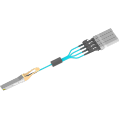 Активный оптический кабель 40G QSFP+ AOC для 40GBASE-SR4, 10GBASE-SR и QDR InfiniBand до 100 м