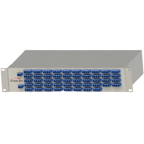96-Channel 50GHz DWDM MUX DEMUX, 2U Rack-Mount, Dual-Fiber