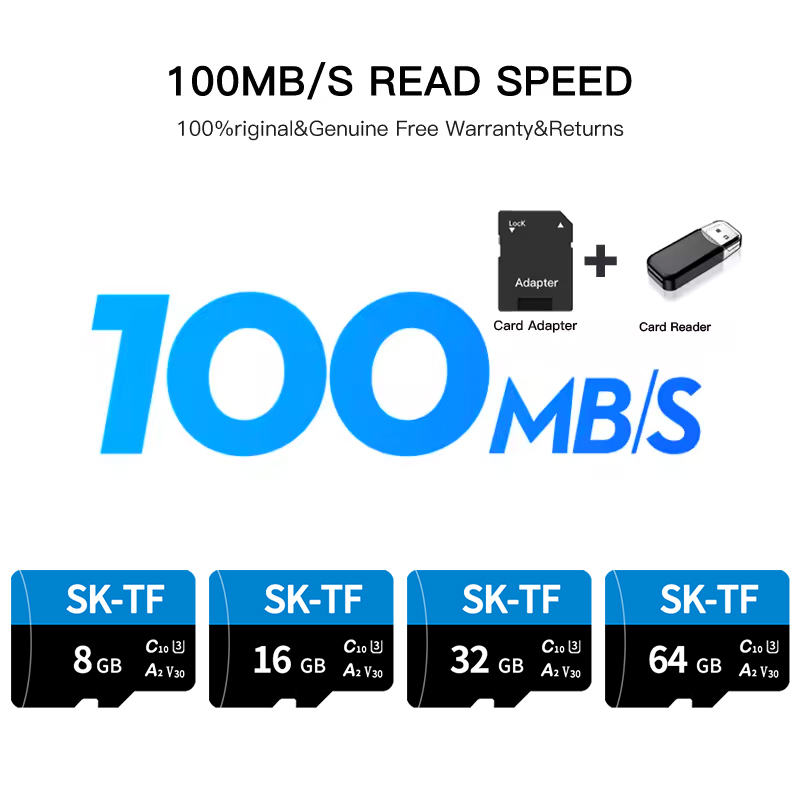 SK-TF Card C10 4GB / 8GB / 16GB / 32GB / 64GB Memory Card (Customizable)