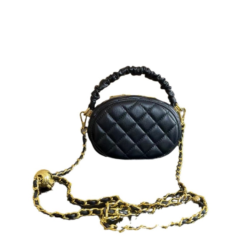 Women's small fragrance chain small round bag lipstick bag new women's bag fashion versatile shoulder bag coin purse crossbody bag