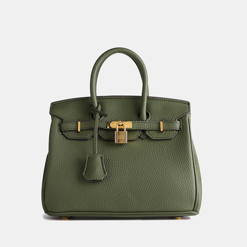 Women's Genuine Leather Birkin Bag Handbag Temperament Classic Women's Bag New Fashion Versatile Shoulder Bag Kelly Crossbody Bag