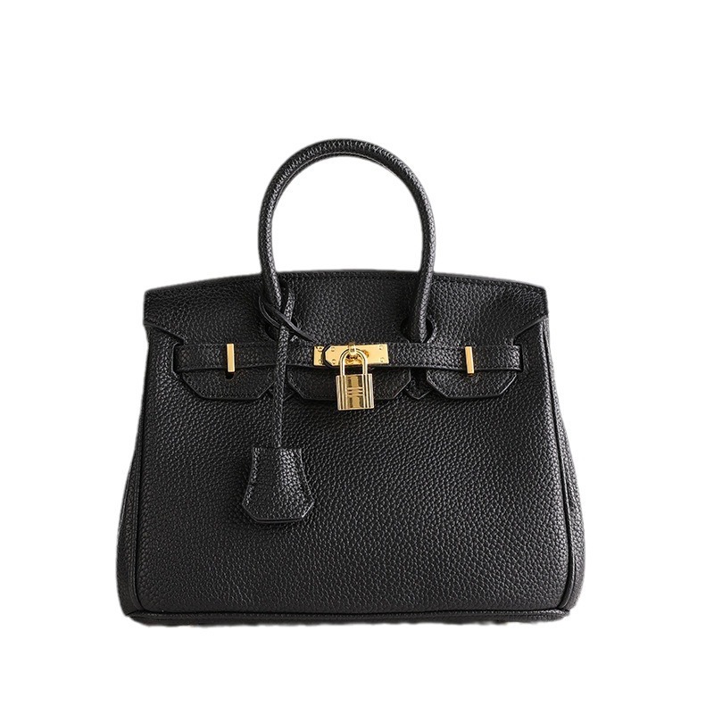 Women's Genuine Leather Birkin Bag Handbag Temperament Classic Women's Bag New Fashion Versatile Shoulder Bag Kelly Crossbody Bag