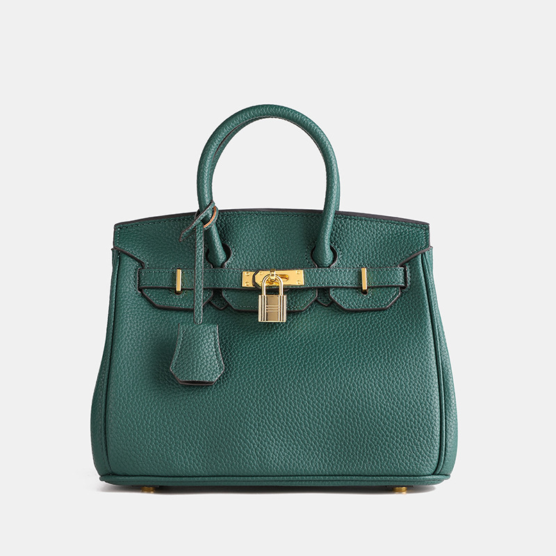 Women's Genuine Leather Birkin Bag Handbag Temperament Classic Women's Bag New Fashion Versatile Shoulder Bag Kelly Crossbody Bag