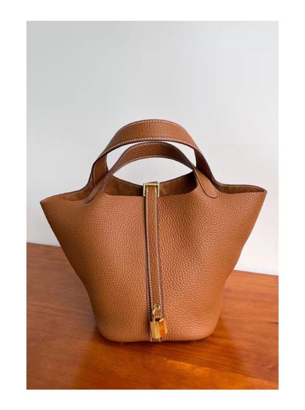 Women's bag, pebbled first-layer cowhide vegetable basket, women's bag, bucket bag, new high-end large-capacity handbag