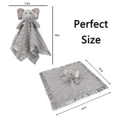 Soft Lovey Unisex Lovie Baby Elephant Security Blanket