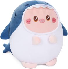Cute Pig Shark Plush Pillow 8" Piggy Shark Stuffed Animal