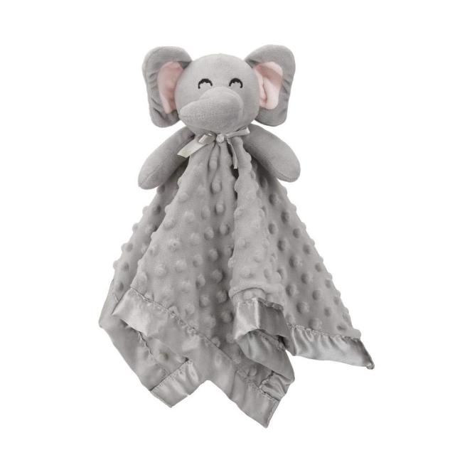 Soft Lovey Unisex Lovie Baby Elephant Security Blanket