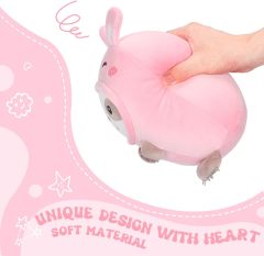 Cute Sloth Rabbit Plush Pillow 8" Bunny Sloth Stuffed Animal