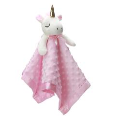 Babies Soft Plush Pink Security Blanket for Girls