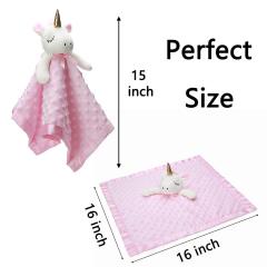Babies Soft Plush Pink Security Blanket for Girls