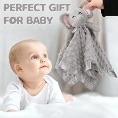 Soft Lovey Unisex Lovie Baby Elephant Security Blanket