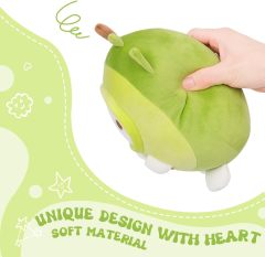 Cute Avocado Cat Plush Pillow 8" Kitten Stuffed Animal