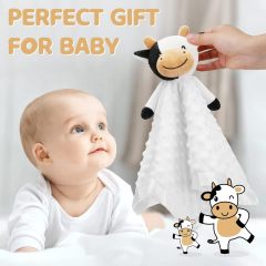 Cow Security Blanket Soft Loveys for Babies for Boys and Girls