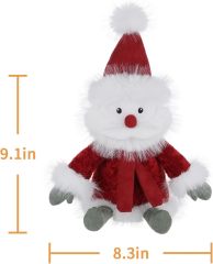 Christmas Toys Plush Cute Winter Santa with Hat and Scarf