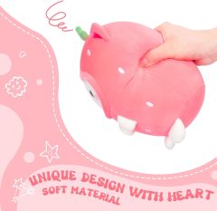 Cute Strawberry Cat Plush Pillow 8" Kitten Stuffed Animal