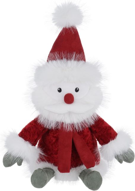 Christmas Toys Plush Cute Winter Santa with Hat and Scarf