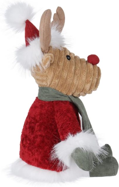 Christmas Toys Plush Lovely Winter Reindeer Elk with Hat and Scarf