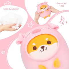 Cute Shiba Inu Pig Plush Pillow 8" Piggy Corgi Akita Stuffed Animal