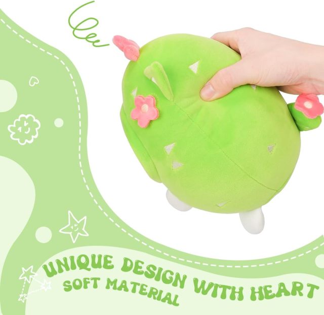 Cactus Cat Plush Pillow 8" Kitten Stuffed Animal