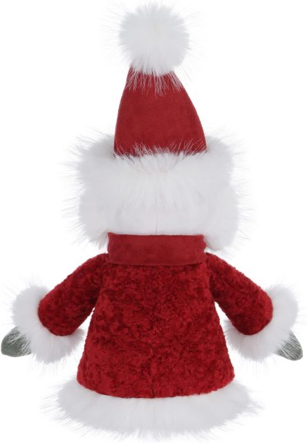 Christmas Toys Plush Cute Winter Santa with Hat and Scarf