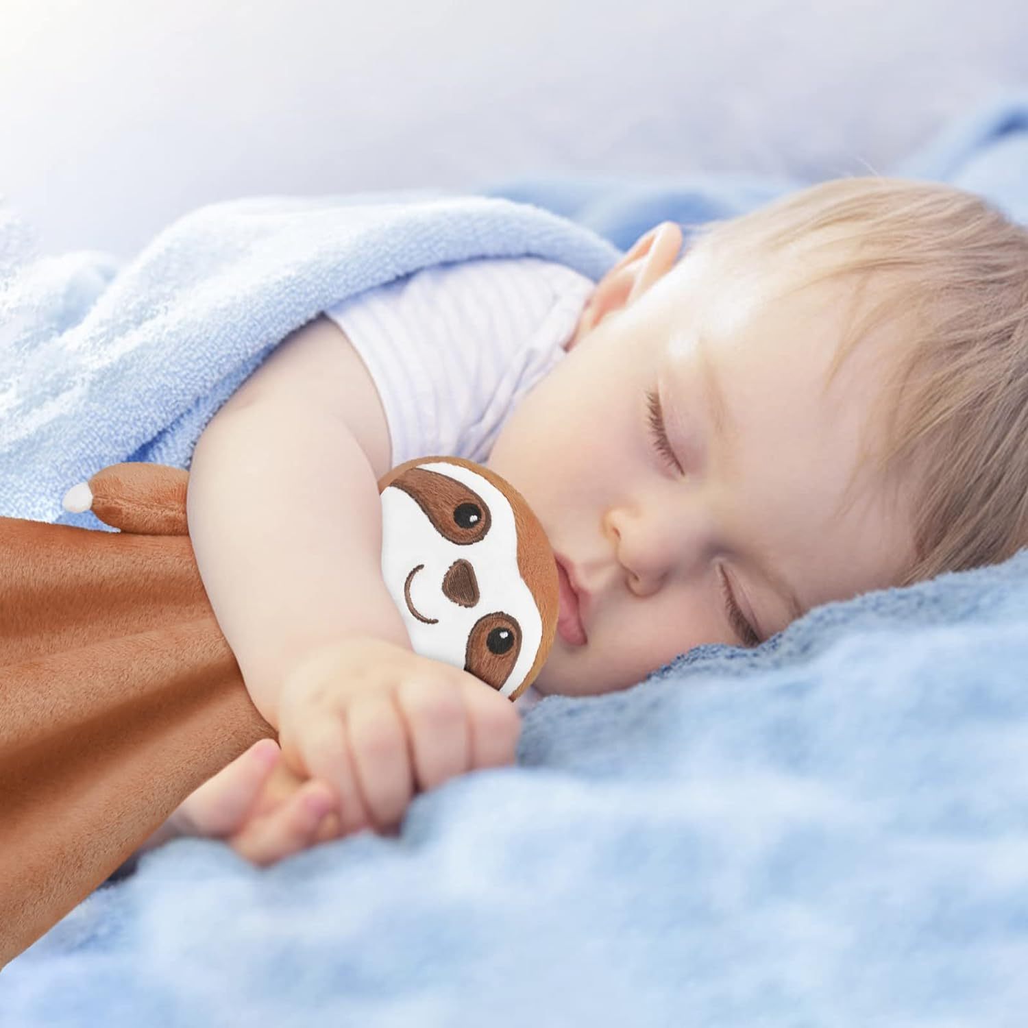 Sloth Security Blanket Soft Loveys for Babies for Boys and Girls Newborn