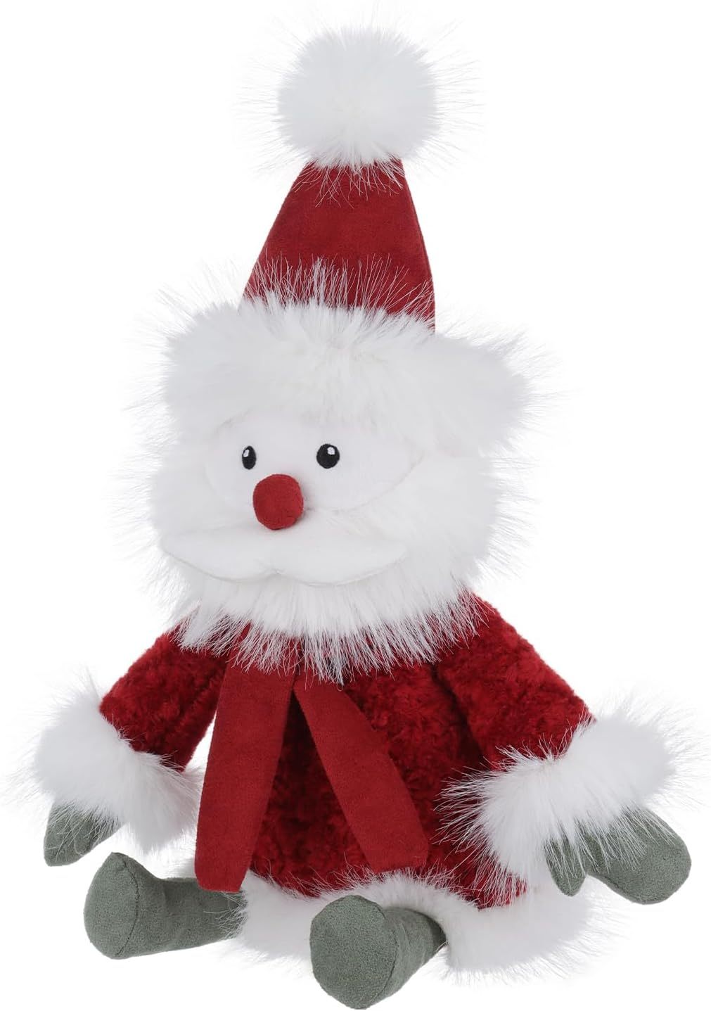 Christmas Toys Plush Cute Winter Santa with Hat and Scarf