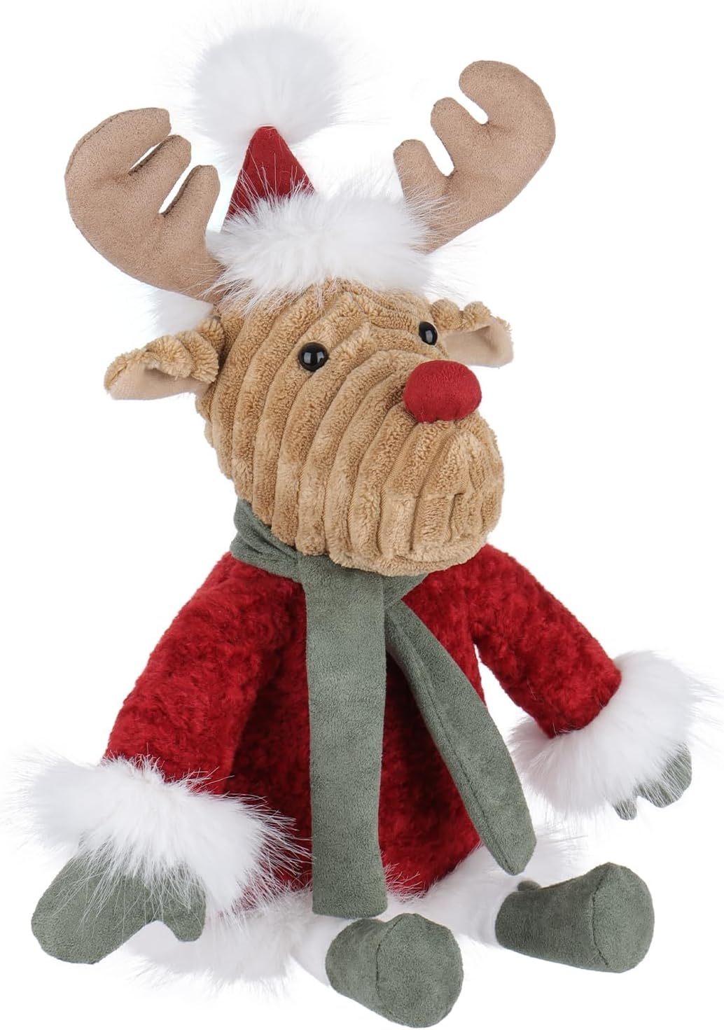 Christmas Toys Plush Lovely Winter Reindeer Elk with Hat and Scarf