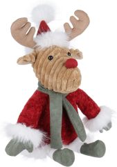 Christmas Toys Plush Lovely Winter Reindeer Elk with Hat and Scarf