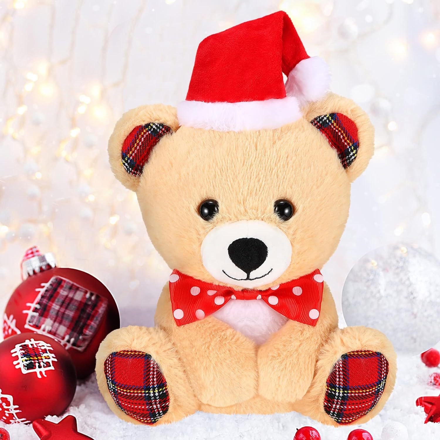 8 Inch Christmas Stuffed Animal Christmas Plush Doll- Little Bear