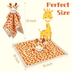 Giraffe Loveys for Babies Soft Security Blanket