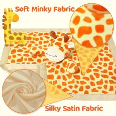 Giraffe Loveys for Babies Soft Security Blanket