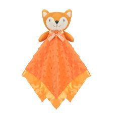 Fox Security Blanket Orange Soft Baby Lovey Unisex Lovie Baby Gifts