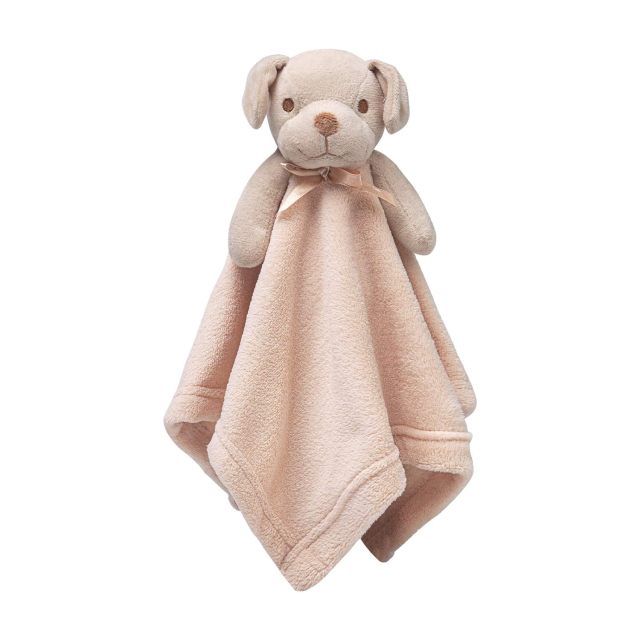 Dog Security Blanket Brown Soft Puppy Lovey for Boys and Girls