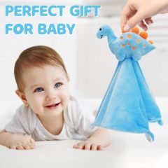 Dinosaur Security Blanket Soft Loveys for Babies for Boys and Girls
