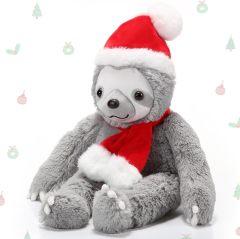8 Inch Christmas Stuffed Animal Christmas Plush Doll- Sloth
