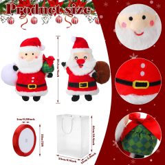 4 Pcs 8 Inch Christmas Plush Stuffed Animal Doll Set