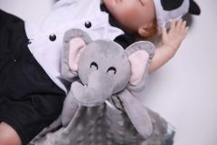 Soft Lovey Unisex Lovie Baby Elephant Security Blanket