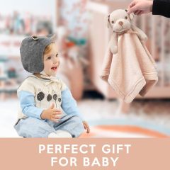 Dog Security Blanket Brown Soft Puppy Lovey for Boys and Girls