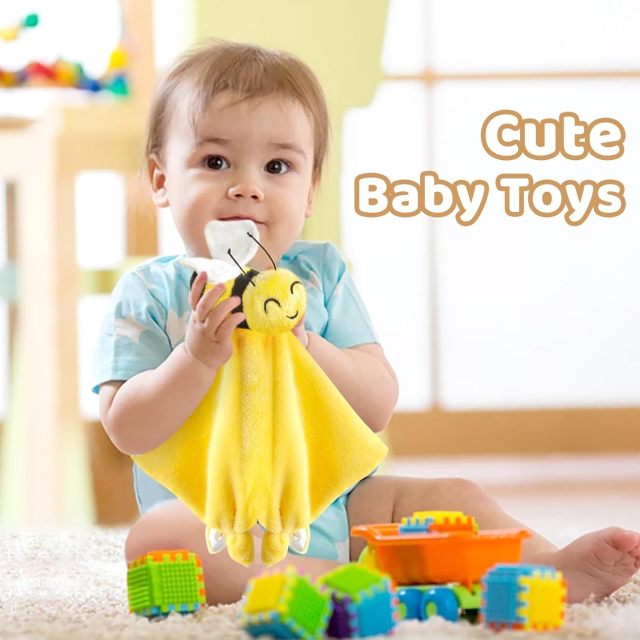 Bee Loveys for Babies Soft Security Blanket Baby Snuggle Toy 