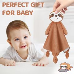 Sloth Security Blanket Soft Loveys for Babies for Boys and Girls Newborn
