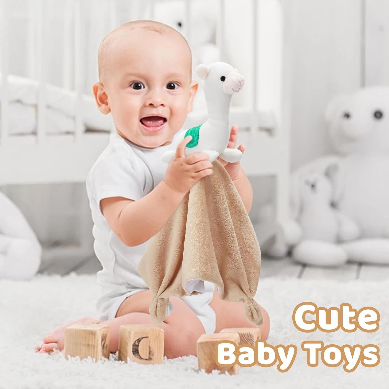 Security Blanket Soft Loveys for Babies for Boys and Girls