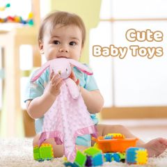 Babies Bunny Security Blanket Girl Newborn 