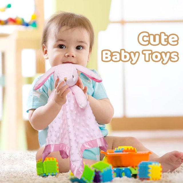 Babies Bunny Security Blanket Girl Newborn 