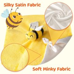 Bee Loveys for Babies Soft Security Blanket Baby Snuggle Toy 